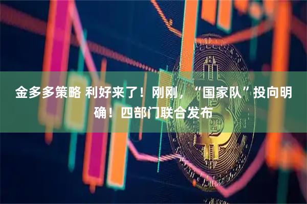金多多策略 利好来了！刚刚，“国家队”投向明确！四部门联合发布